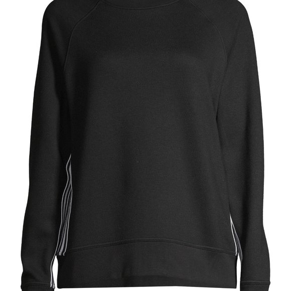 Avia Black Tape Stripe Crewneck Sweatshirt - Picture 8 of 9
